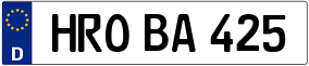 Trailer License Plate